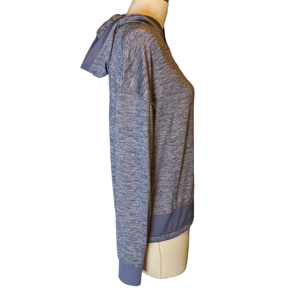 Mondetta Pullover Hooded Athleisure Top Gray Soft Poly Spandex Women's Sz. Med. - Picture 3 of 9